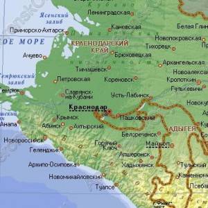 Интерактивная карта Краснодарского края с историей городов и станиц
